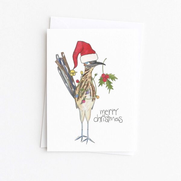 Southwest Road Runner Santa Christmas Card