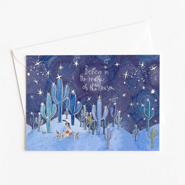 magic desert holiday card