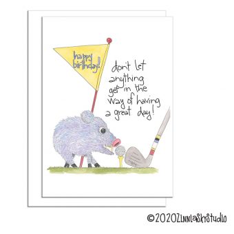 C0032 birthday javelina golf front view