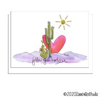 C0607 cactus heart purple mountain