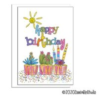Birthday Bash Card Set | 6 Card Set - Zinnia Sky Studio