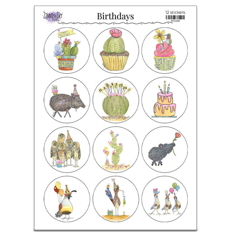 birthday stickers