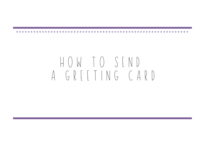 how to send a greeting card