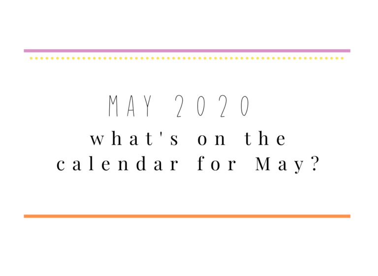 14 may 2020 whats on the calendar for may