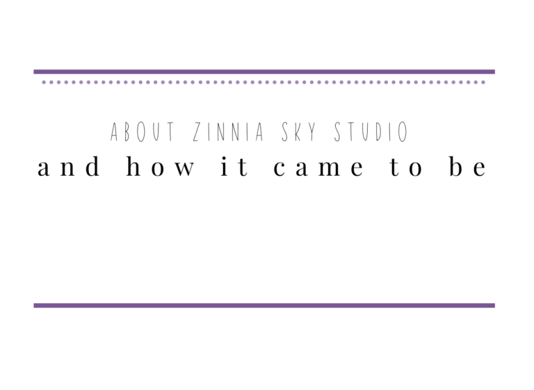 2 about zinnia sky studio and how it came to be