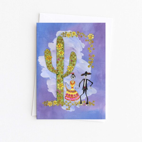 Skeletons Dancing | Day of the Dead Card