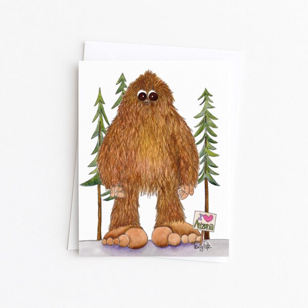 Bigfoot AZ Blank Card