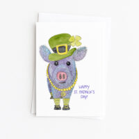 Javelina Pig Leprechaun | St Patrick's Day Card