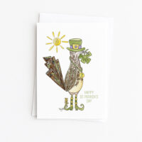 Road Runner Bird Leprechaun | St Patrick's Day Card