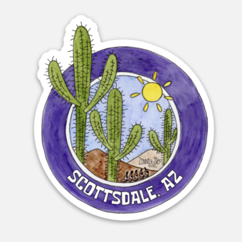scottsdale Saguaros Round