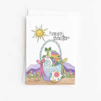 Southwest Lizard Tulips | Easter Card