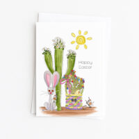 Cactus Easter Basket | Easter Card