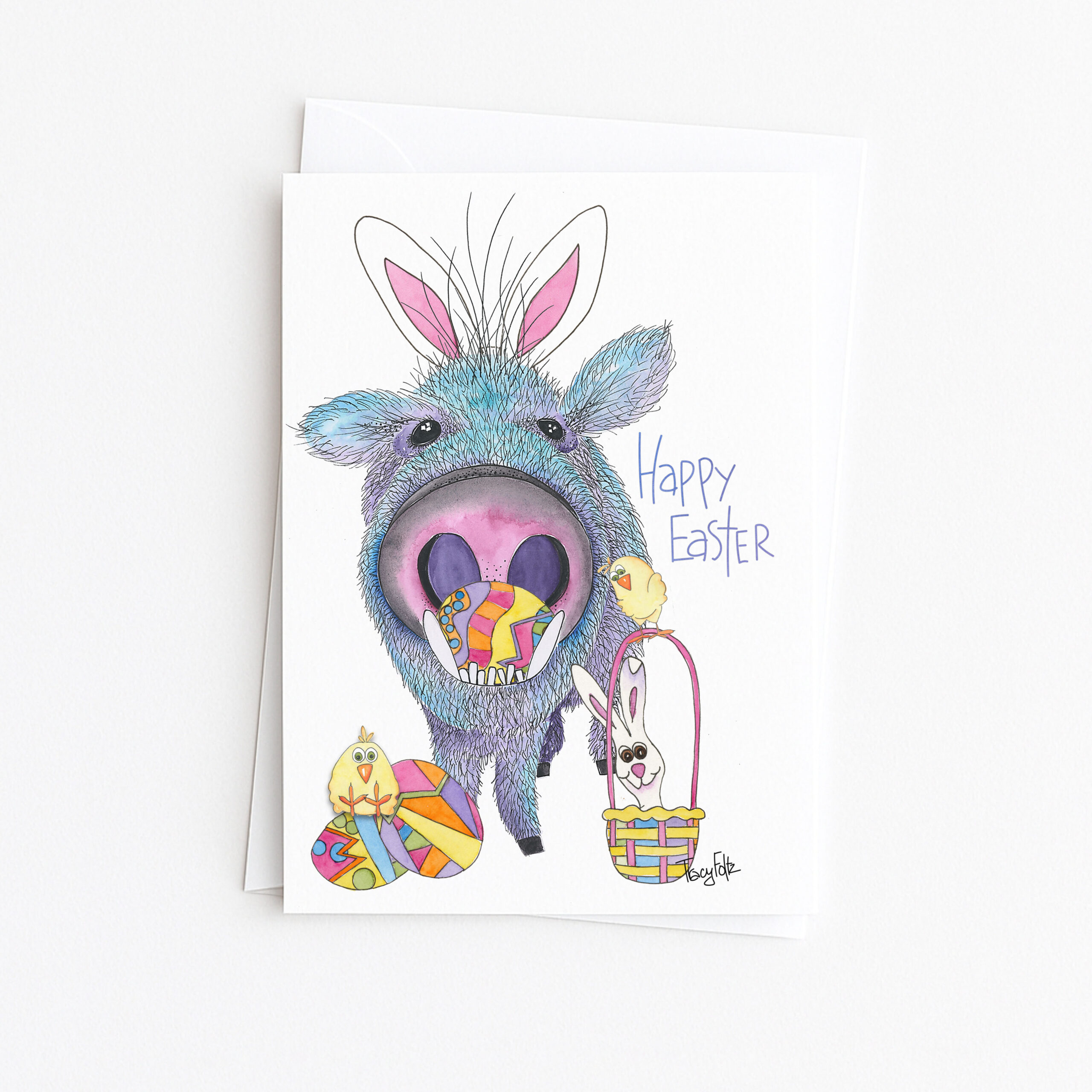 Javelina Blue Egg | Easter Card