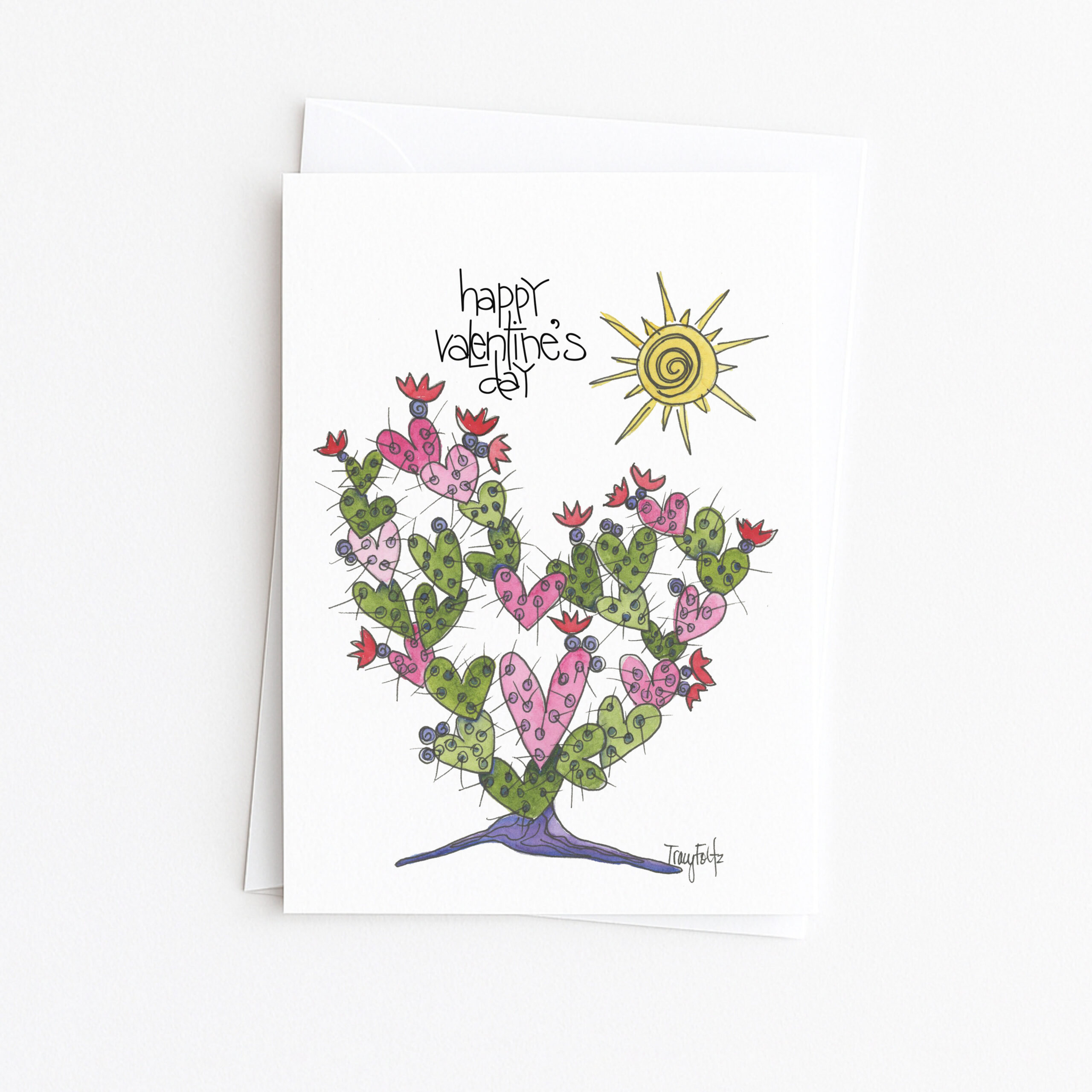 Southwest Cactus Heart | Valentine Card
