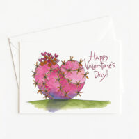 Cactus Heart Pink | Valentine's Day Card