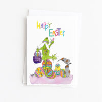 Desert Lizard Chalk | Easter Card