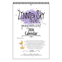 2026 Whimsical Desert Wall Calendar Small