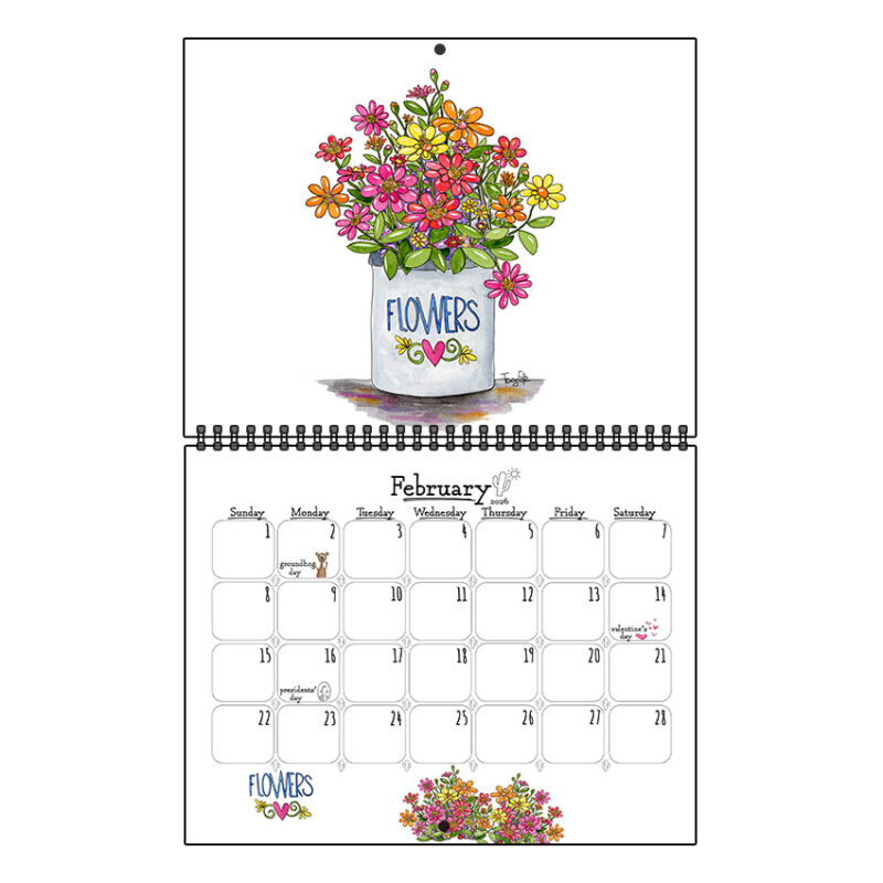 2026 Whimsical Desert Themed Wall Calendar Large - Image 3