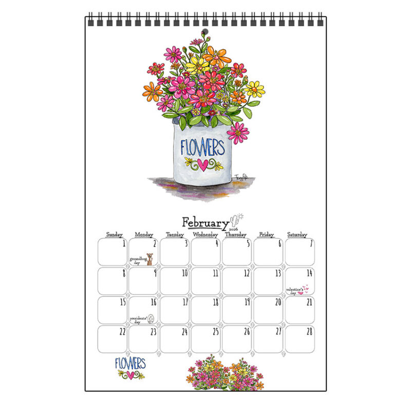 2026 Whimsical Desert Wall Calendar Small - Image 3