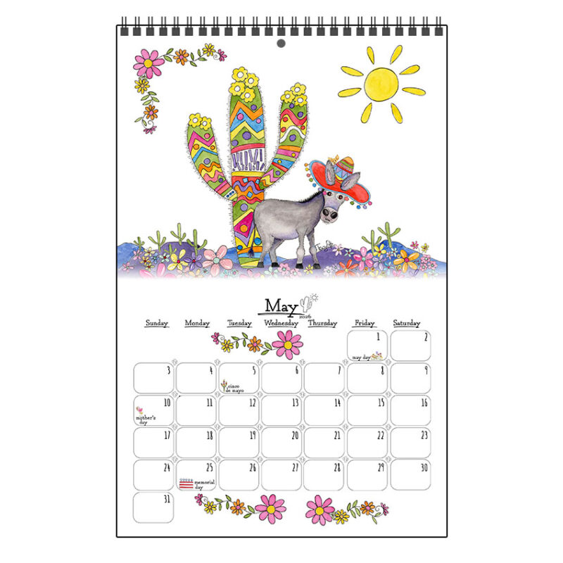 2026 Whimsical Desert Wall Calendar Small - Image 6