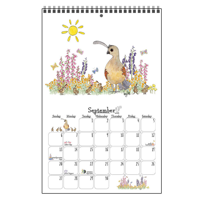 2026 Whimsical Desert Wall Calendar Small - Image 10