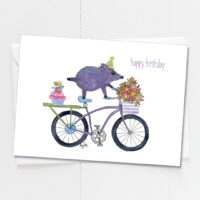 Party Javelina Bicycle | Birthday Card