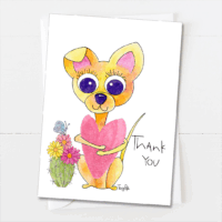 Pika Big Heart | Thank You Card