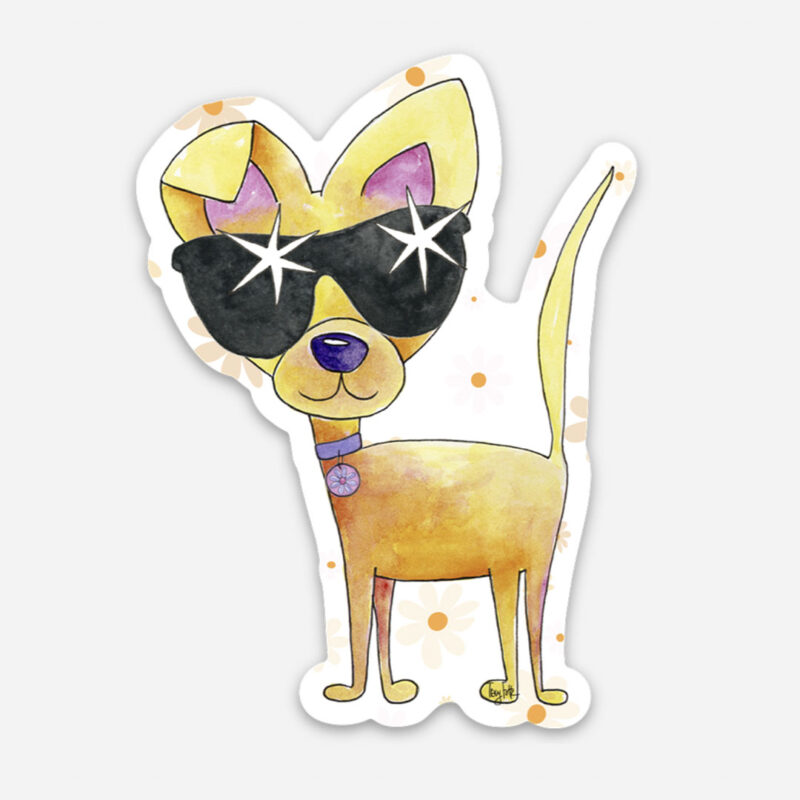 Pika in Sunglasses Vinyl Sticker
