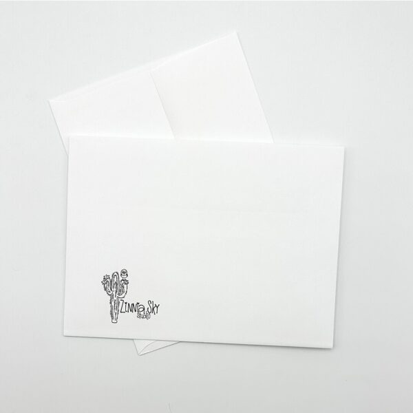 Southwest Cactus Bloom | Sympathy Card — with envelope | Zinnia Sky Studio