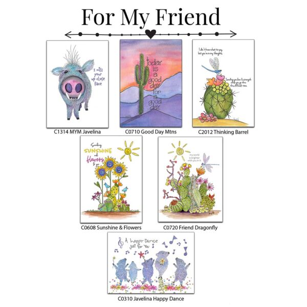 For My Friend Card Box Set | Zinnia Sky Studio