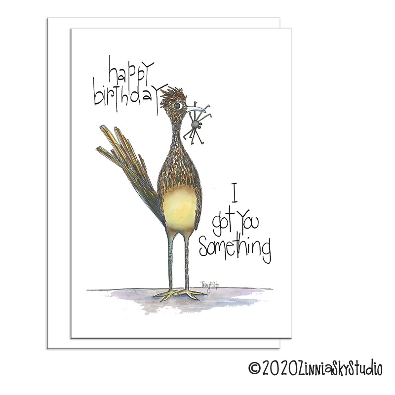 Southwest Road Runner Spider | Birthday Card | Zinnia Sky Studio