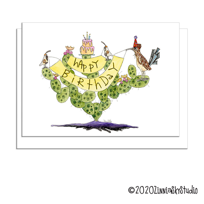 Prickly Pear Southwest | Birthday Card | Zinnia Sky Studio