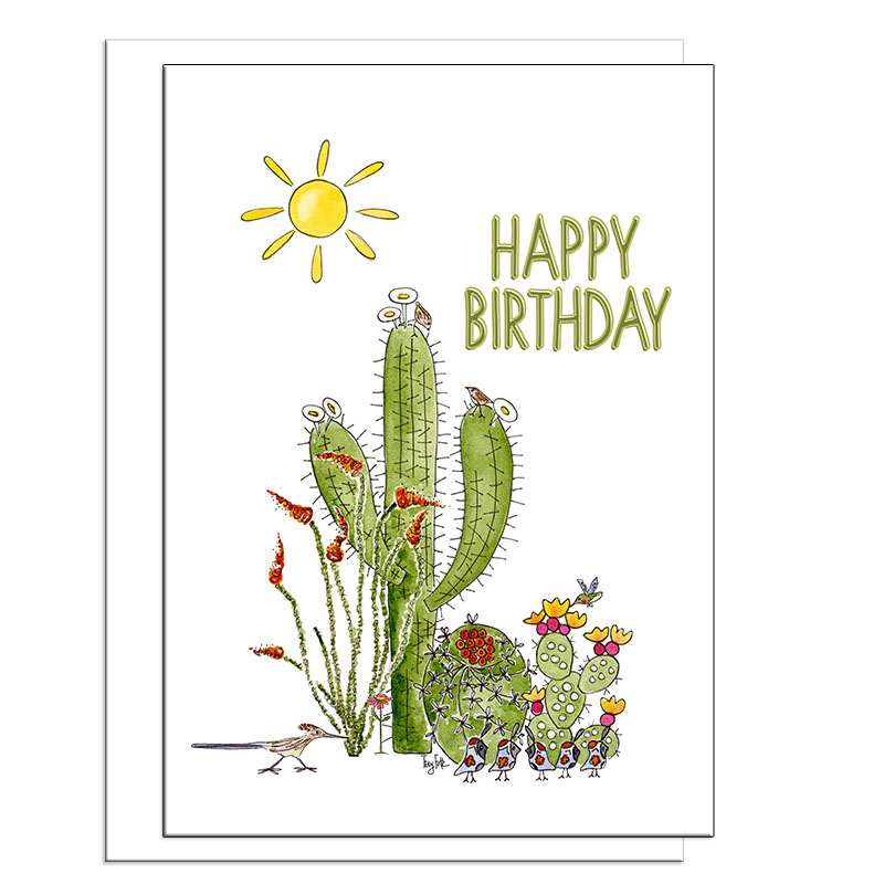 Desert Perfection | Birthday Card | Zinnia Sky Studio