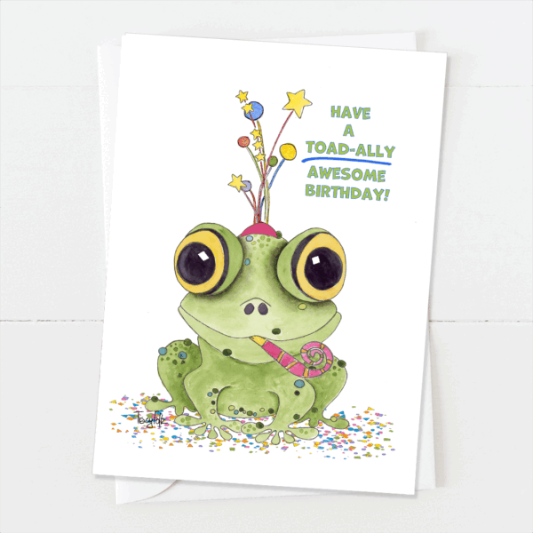 Toad-ally | Birthday Card | Zinnia Sky Studio