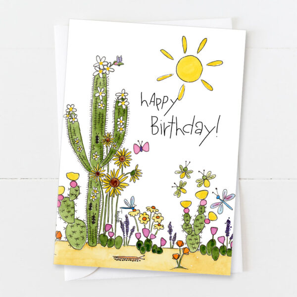 Happy Desert | Birthday Card | Zinnia Sky Studio