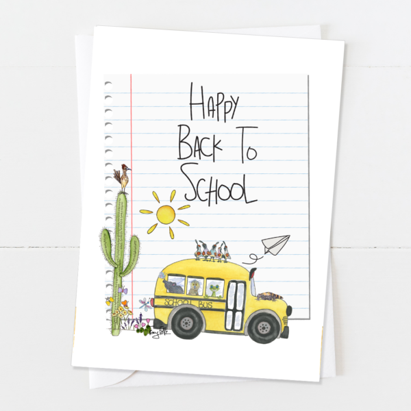 Desert Animals | Back to School Card | Zinnia Sky Studio