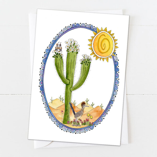 Desert Radiance | Blank Card | Zinnia Sky Studio