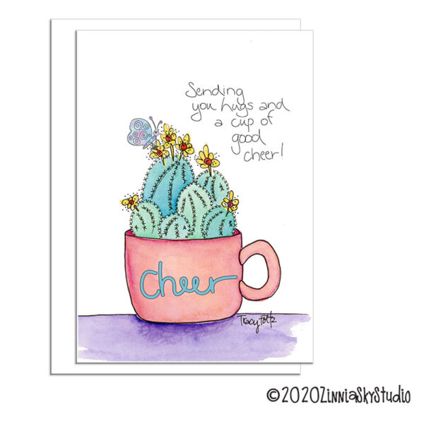 Succulents Friend Good Cheer | Friendship Card | Zinnia Sky Studio