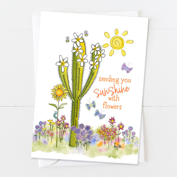 Sunshine Saguaro | Friend Card | Zinnia Sky Studio