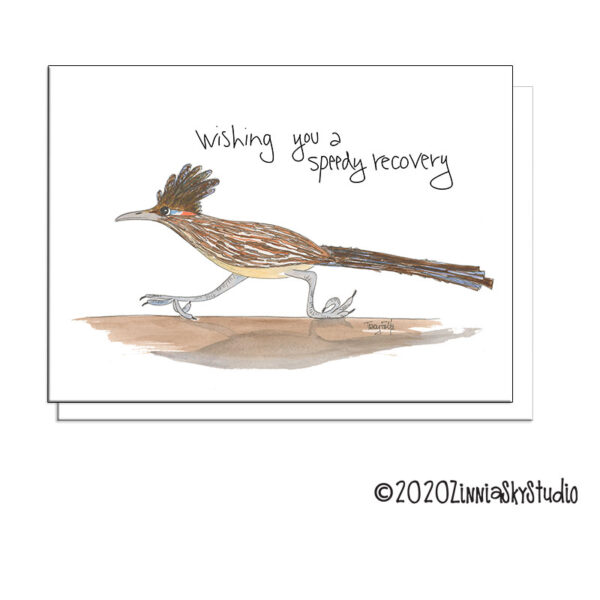 Road Runner Speedy | Get Well Card | Zinnia Sky Studio