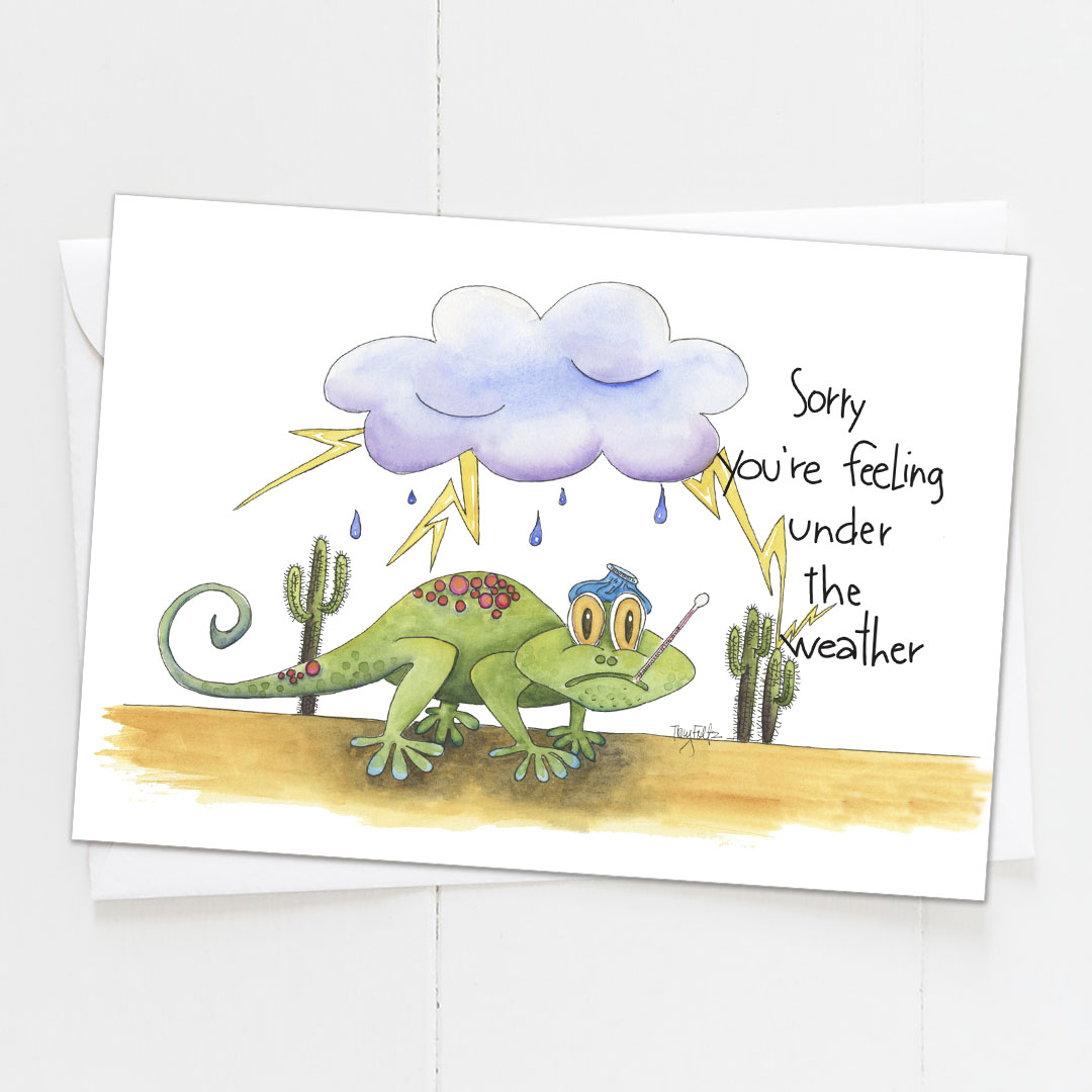 Under the Weather | Get Well Card | Zinnia Sky Studio