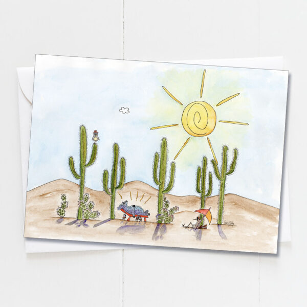 Javelina Hot | Blank Card | Zinnia Sky Studio