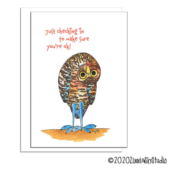 Owl Crazy Upside Down  | Miss You Card | Zinnia Sky Studio