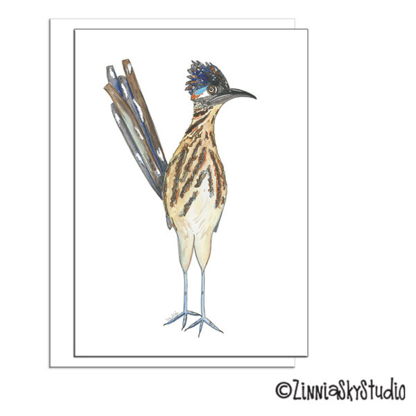 Southwest Road Runner | Blank Card | Zinnia Sky Studio