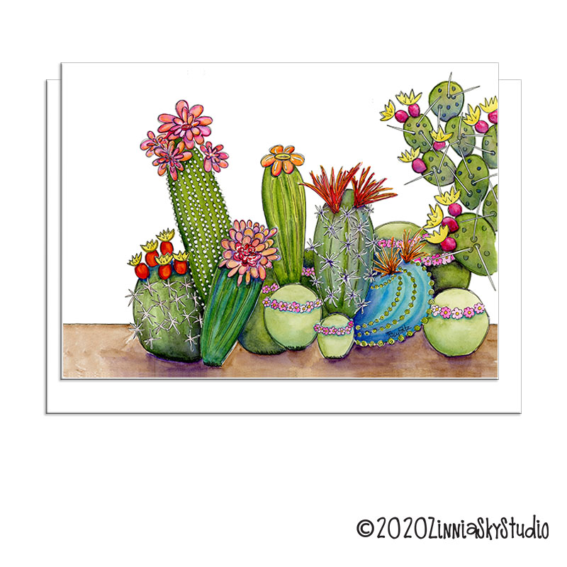 Cactus Spines Card Box Set โ additional view | Zinnia Sky Studio