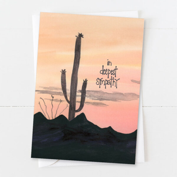 Southwest Desert Sunset | Sympathy Card | Zinnia Sky Studio