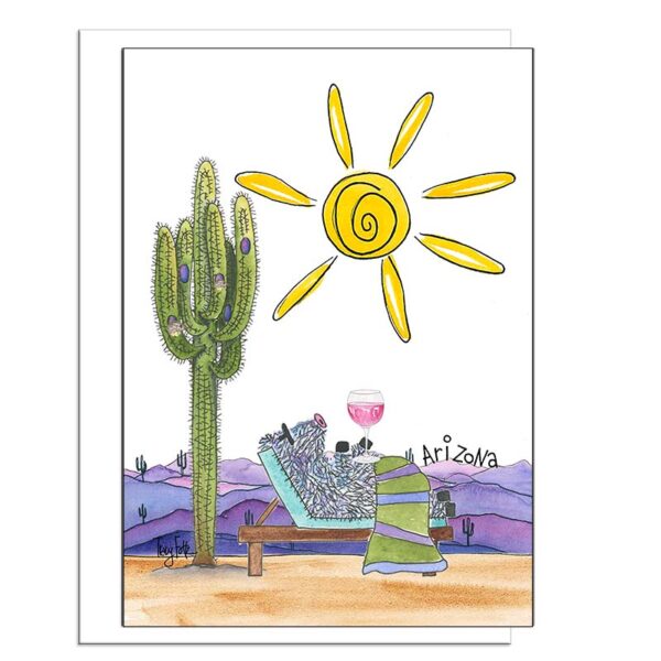 Sun Desert Giant | Blank Card — additional view | Zinnia Sky Studio