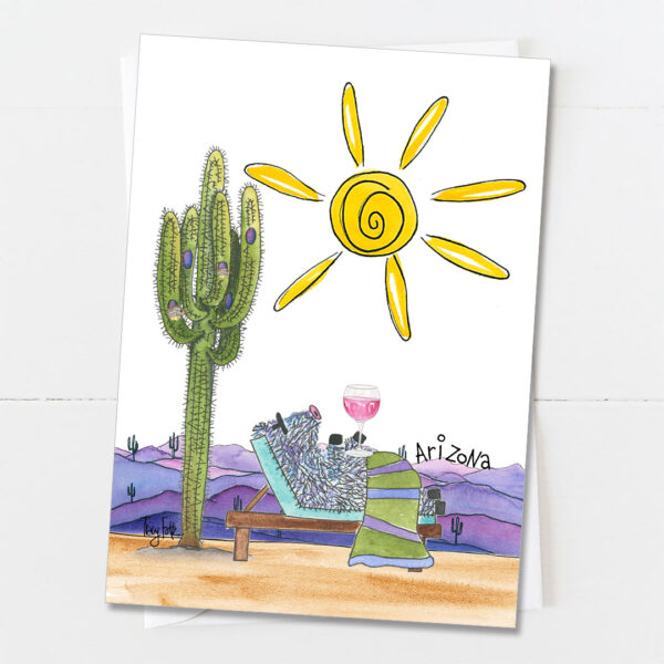 Sun Desert Giant | Blank Card | Zinnia Sky Studio