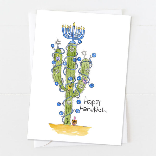 Desert Dreidel | Hanukkah Card | Zinnia Sky Studio