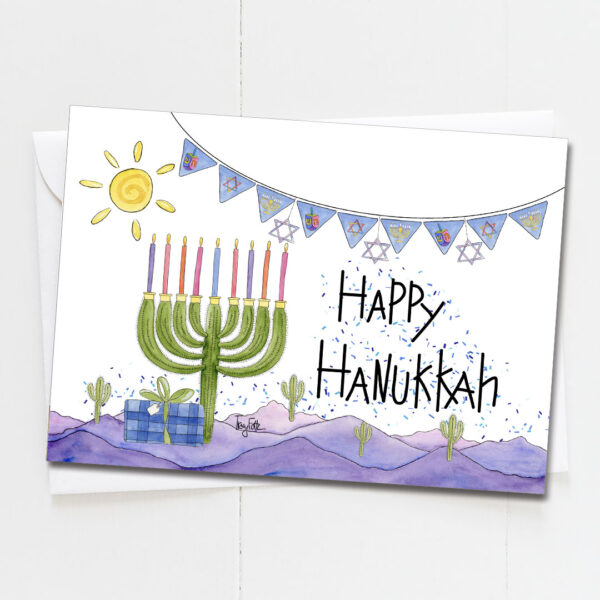 Candles Bright | Hanukkah Card | Zinnia Sky Studio